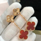 Aura CLOVER 2 MOTIV LASER CARNELIAN OHRRINGE