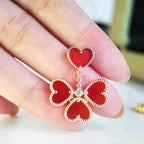 Aura SWEET CLOVER CARNELIAN EARRINGS
