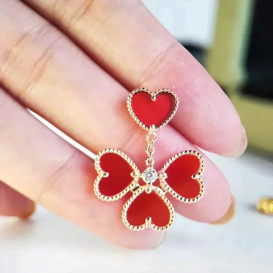 Aura SWEET CLOVER CARNELIAN EARRINGS