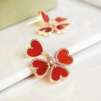 Aura SWEET CLOVER CARNELIAN EARRINGS
