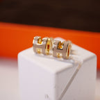 Aura MINI POP H GOLD OHRRINGE GRAU