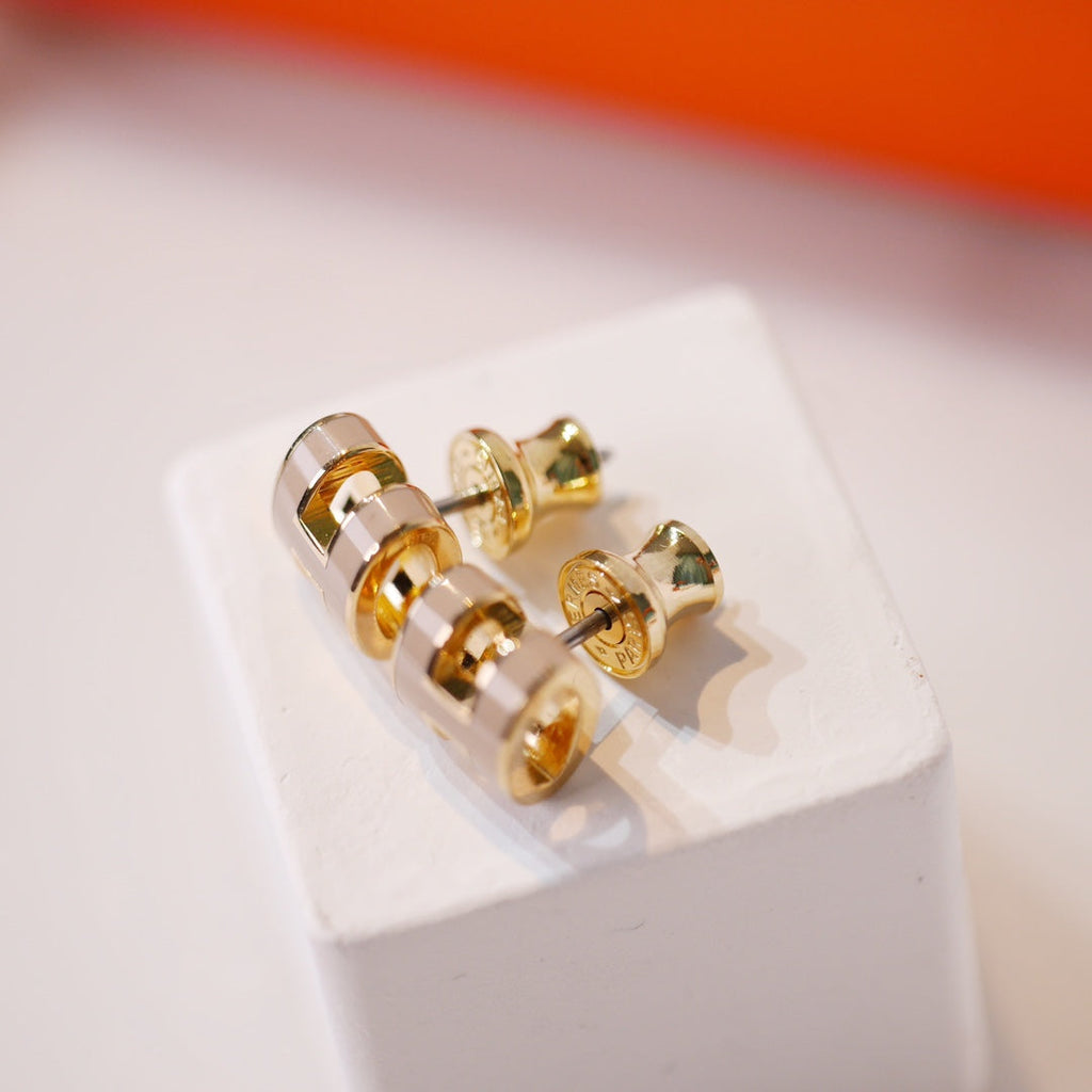 Aura MINI POP H GOLD OHRRINGE GRAU