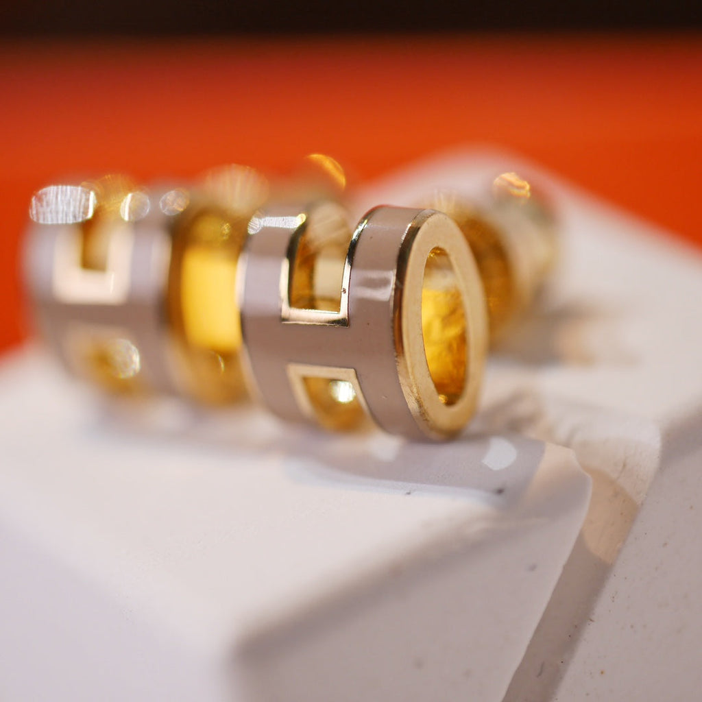 Aura MINI POP H GOLD OHRRINGE GRAU