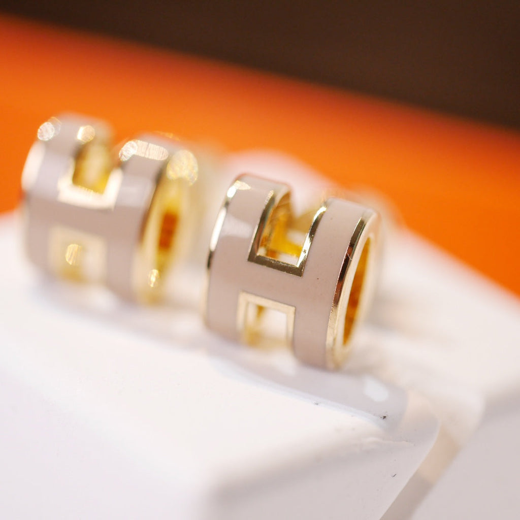 Aura MINI POP H GOLD OHRRINGE GRAU