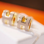 Aura MINI POP H GOLD OHRRINGE GRAU