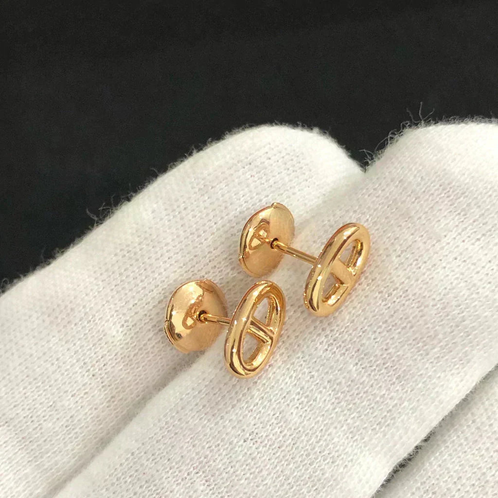 Aura CHAINE KLEINE OHRRINGE GOLD UND SILBER