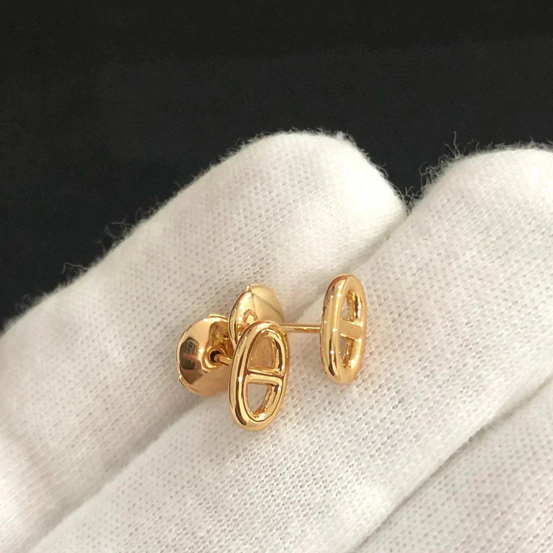 Aura CHAINE SMALL EARRINGS GOLD AND SILVER
