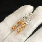 Aura CHAINE KLEINE OHRRINGE GOLD UND SILBER
