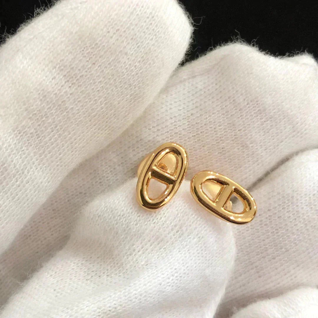 Aura CHAINE KLEINE OHRRINGE GOLD UND SILBER