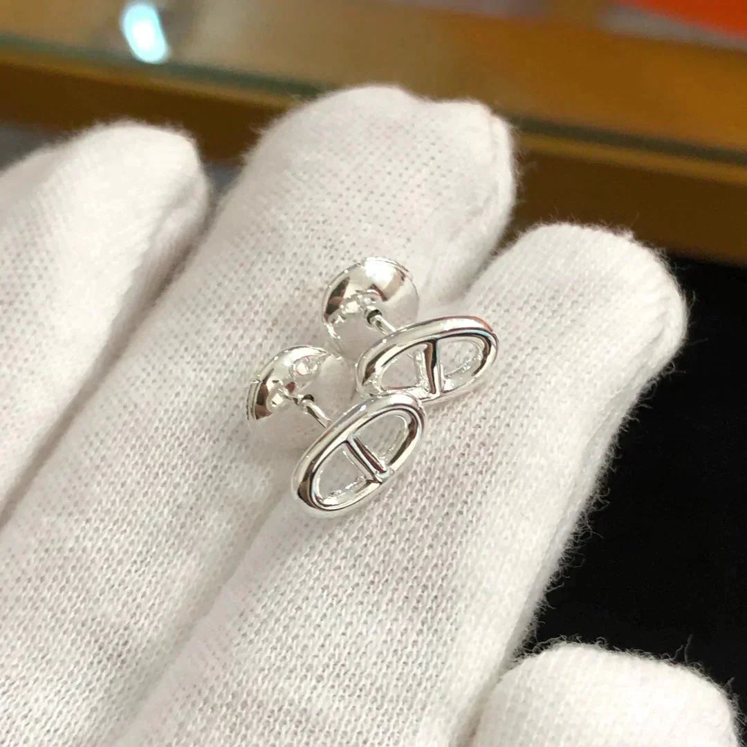 Aura CHAINE KLEINE OHRRINGE GOLD UND SILBER