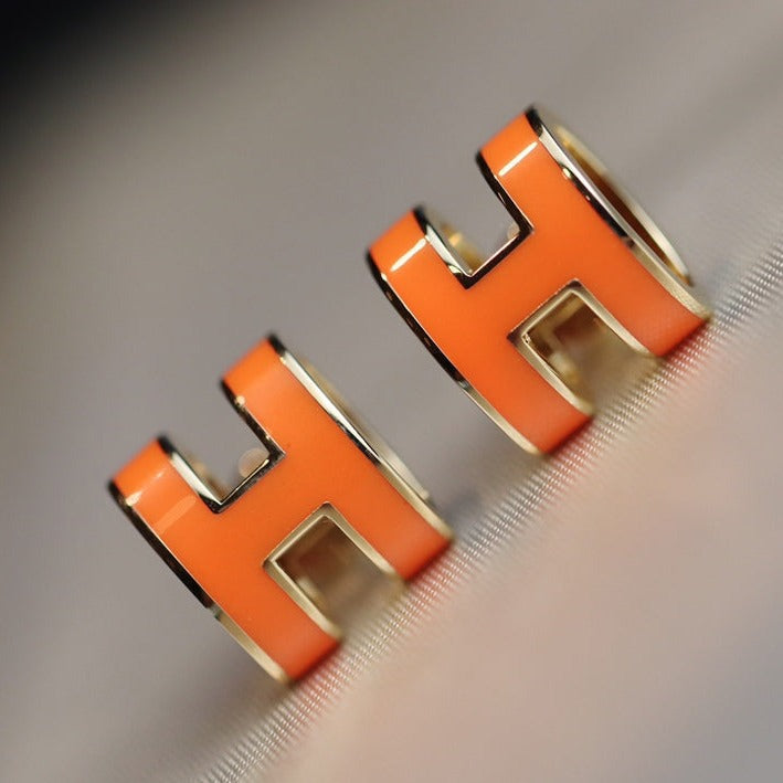 Aura MINI POP H EARRINGS ORANGE
