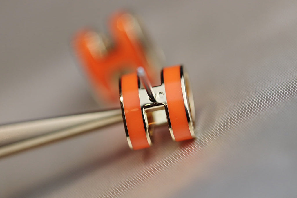 Aura MINI POP H EARRINGS ORANGE