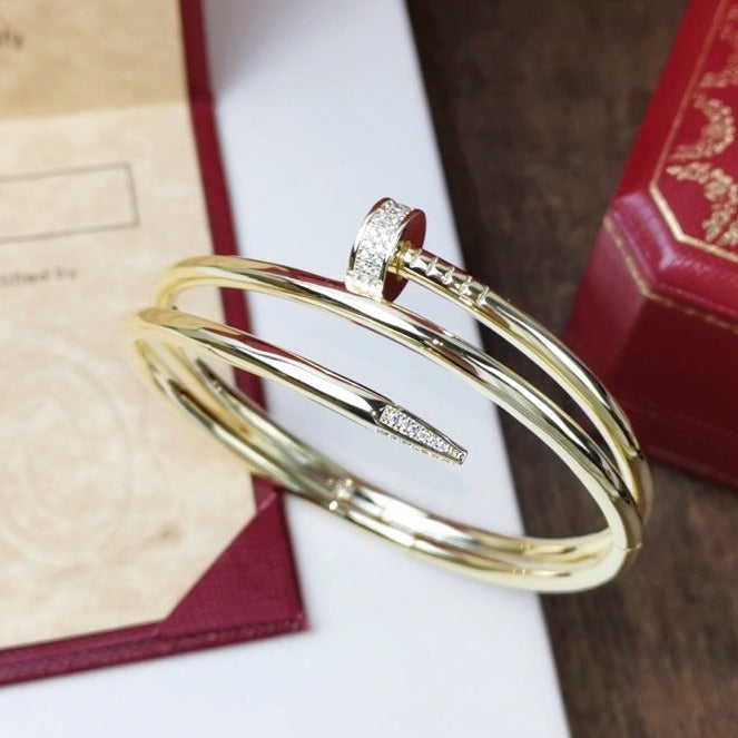 Aura JUSTE BRACELET 3.5MM DOPPELREIHIGE DIAMANTEN