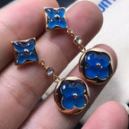 Aura STAR AND SUN AGATE DIAMOND EARRINGS