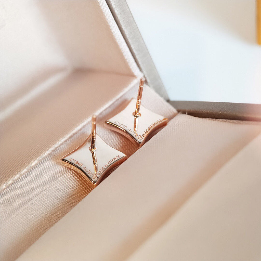 Aura STAR MOP PINK GOLD OHRRINGE