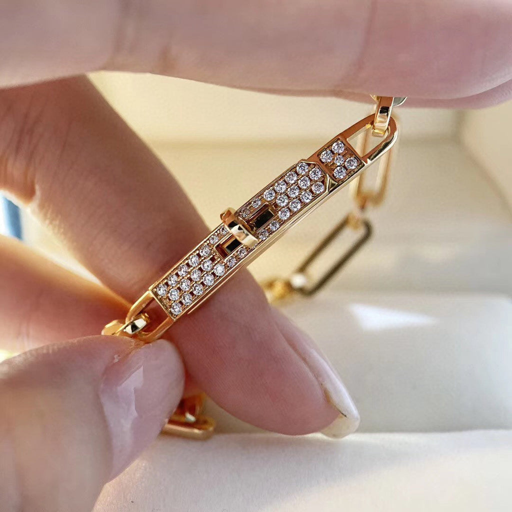 Aura KETTENARMBAND KLEINES MODELL DIAMANT