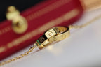 Aura LOVE-HALSKETTE DOPPELRING GOLD
