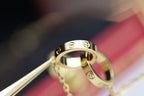Aura LOVE-HALSKETTE DOPPELRING GOLD