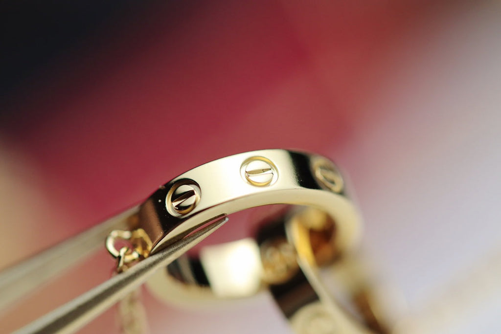 Aura LOVE-HALSKETTE DOPPELRING GOLD