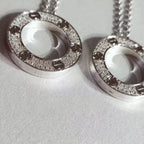 Aura LOVE NECKLACE ADJUSTABLE SILVER