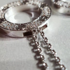 Aura LOVE NECKLACE ADJUSTABLE SILVER