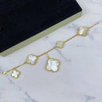 Aura MAGIC CLOVER MOP GOLD BRACELET 5 MOTIFS