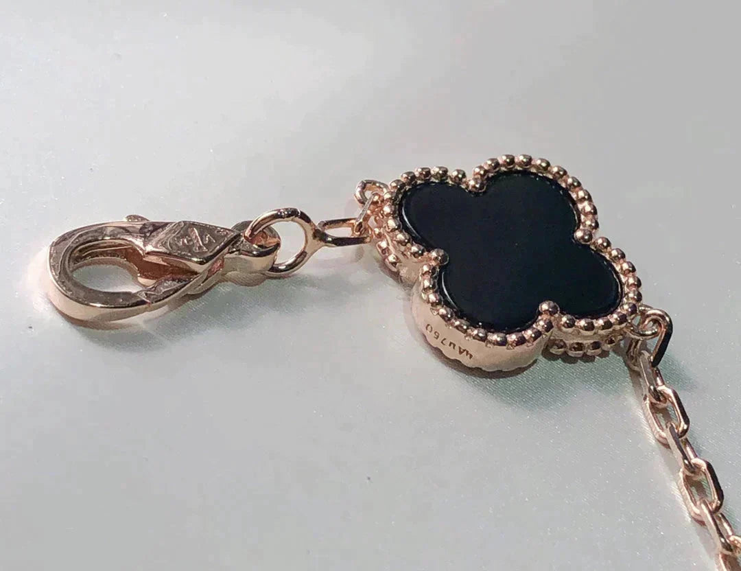 [Aura ]New CLOVER 5 MOTIFS MULTICOLOR BRACELET