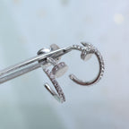 Aura JUSTE EARRINGS 12.75MM SILVER DIAMOND