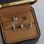 Aura JUSTE EARRINGS 12.75MM SILVER DIAMOND