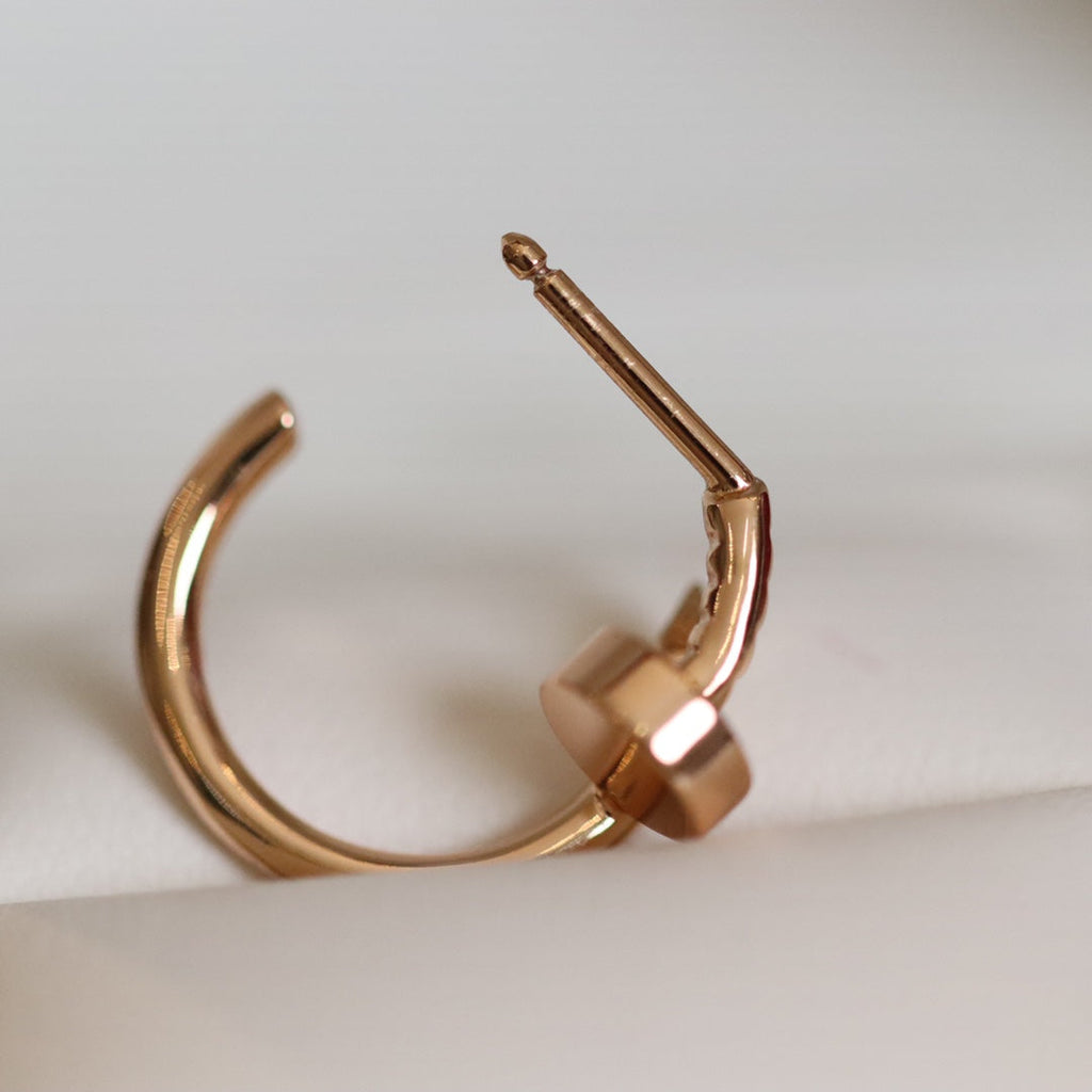 Aura JUSTE EARRINGS PINK GOLD