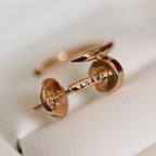 Aura JUSTE EARRINGS PINK GOLD