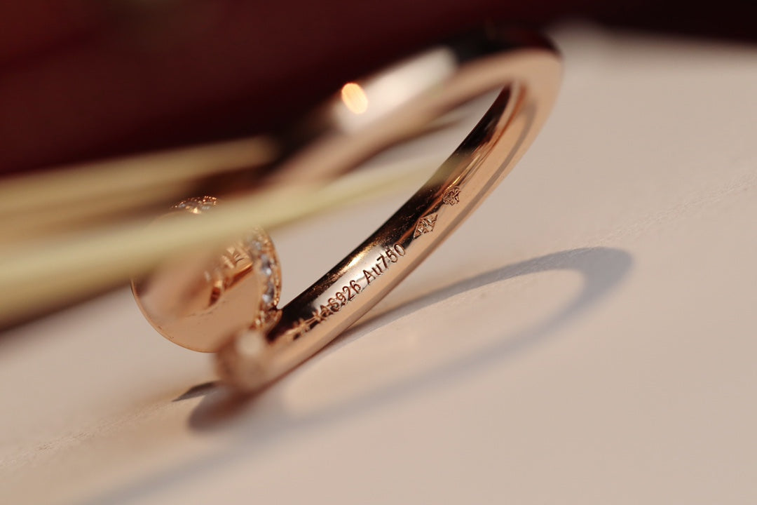Aura JUSTE RING 2.65MM PINK GOLD DIAMOND