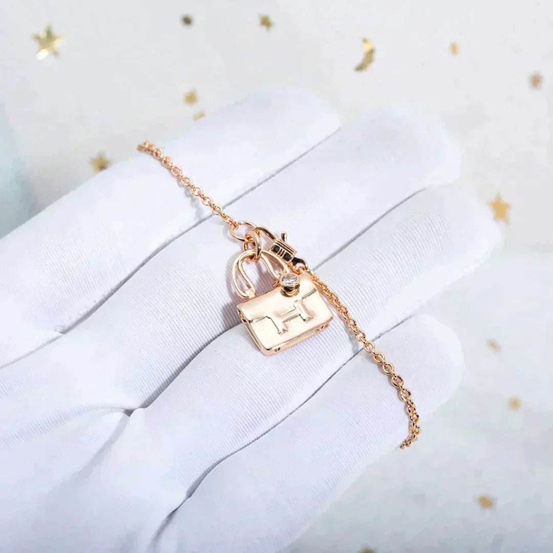Aura AMULETT ANHÄNGER ROSÉGOLD HALSKETTE