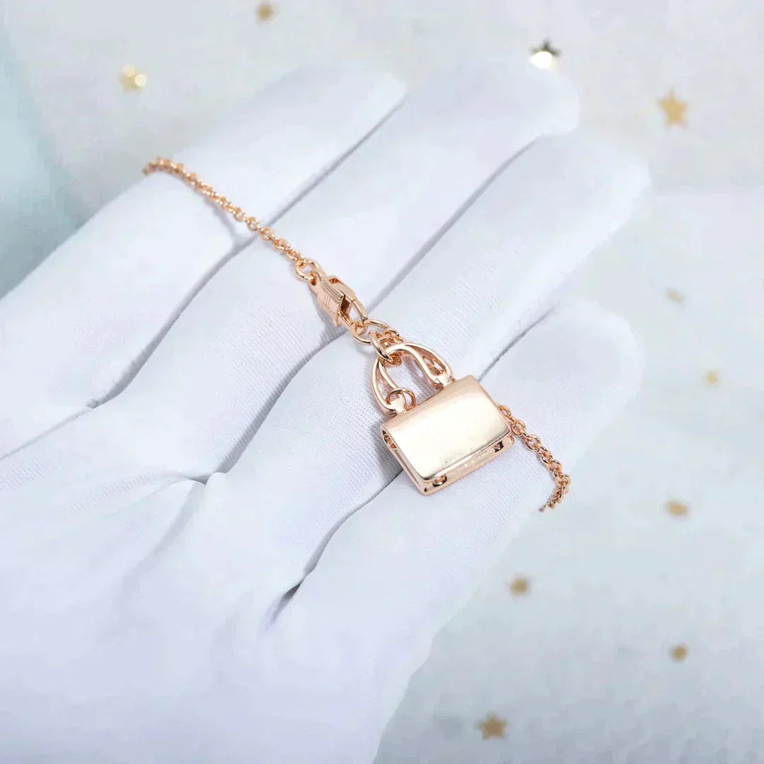Aura AMULETT ANHÄNGER ROSÉGOLD HALSKETTE