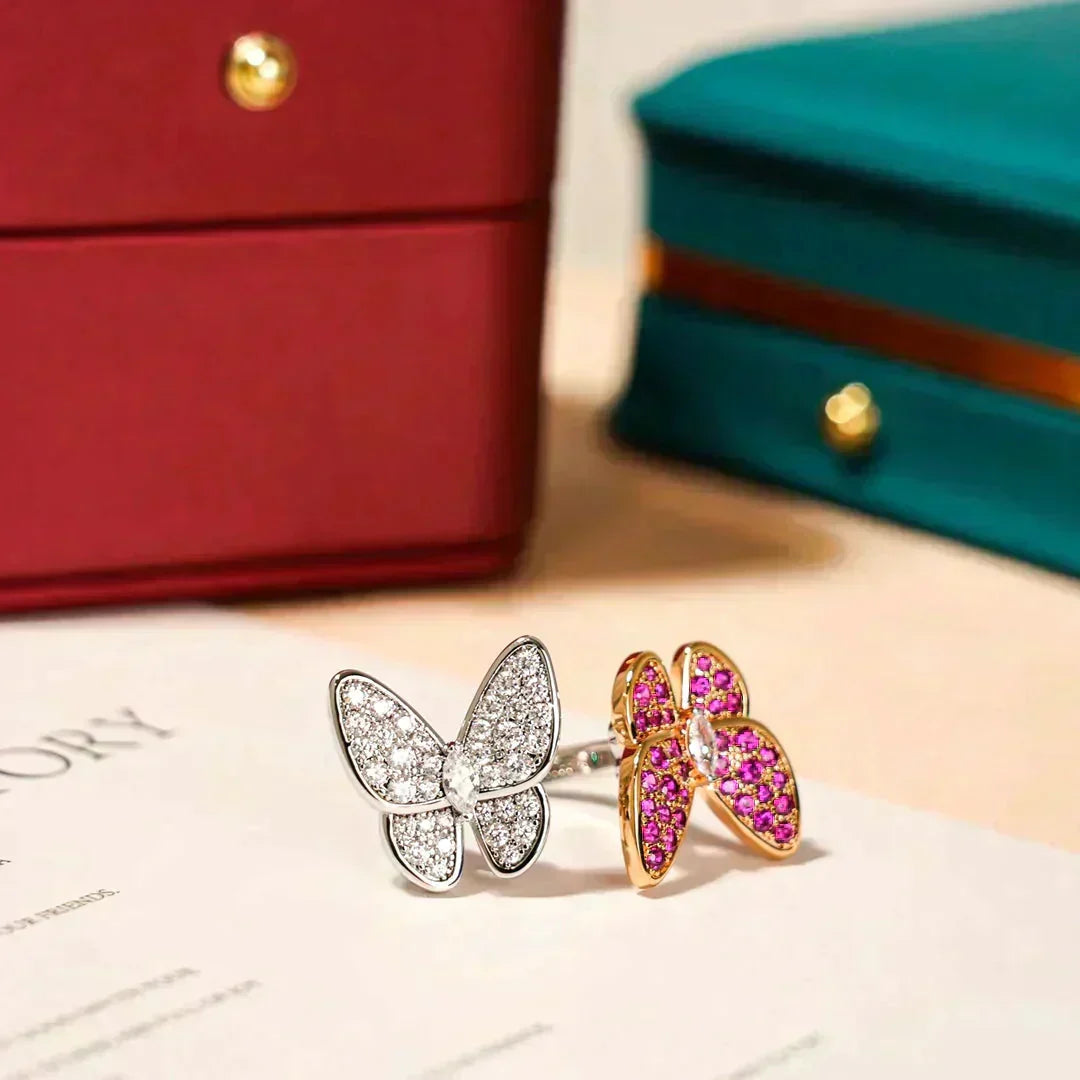 Aura TWIN BUTTERFLY DIAMOND RING