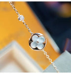 Aura SUN MOP GOLD 1 DIAMOND NECKLACE