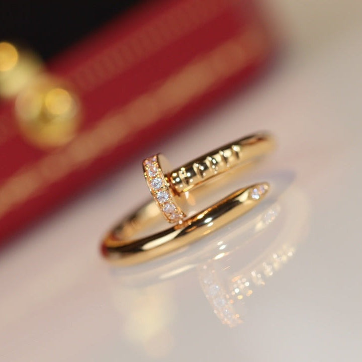 Aura JUSTE RING 2.65MM GOLD DIAMOND