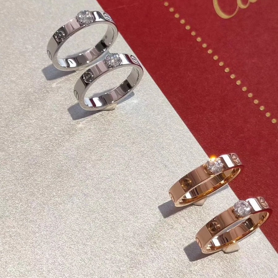 Aura LOVE RING 3.6MM 1 BIG DIAMOND