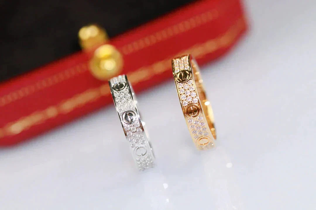 Aura LOVE RING 3.6MM DIAMOND PAVED