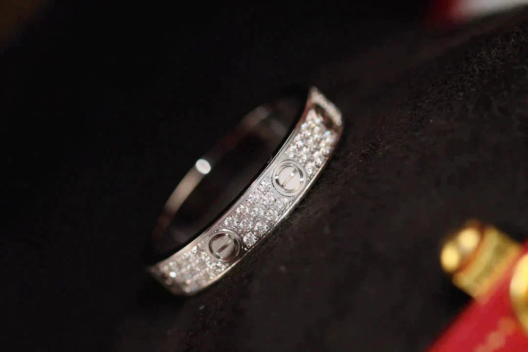 Aura LOVE RING 3.6MM DIAMOND PAVED