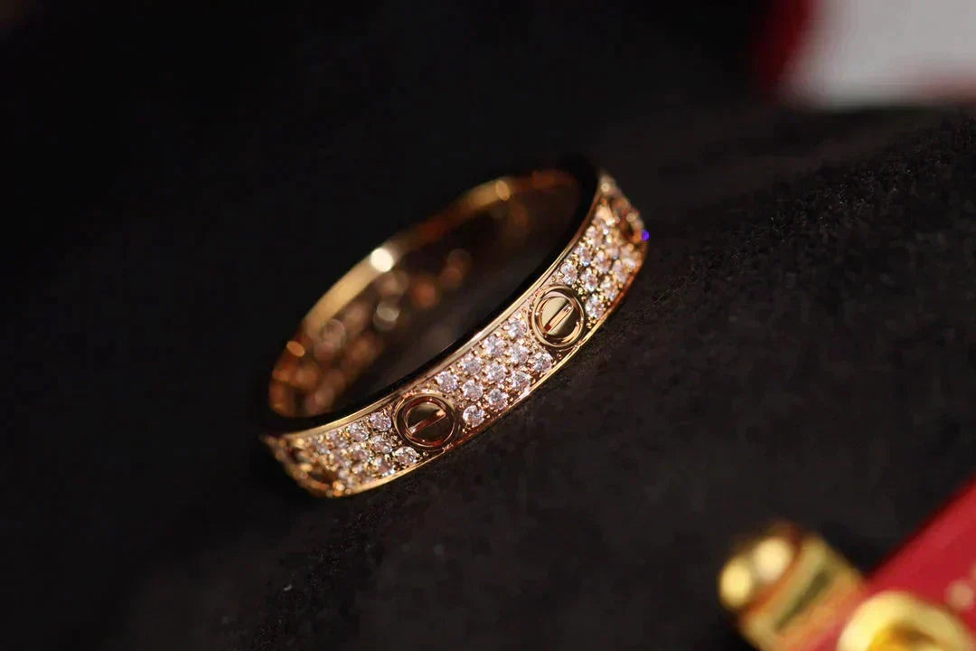 Aura LOVE RING 3.6MM DIAMOND PAVED