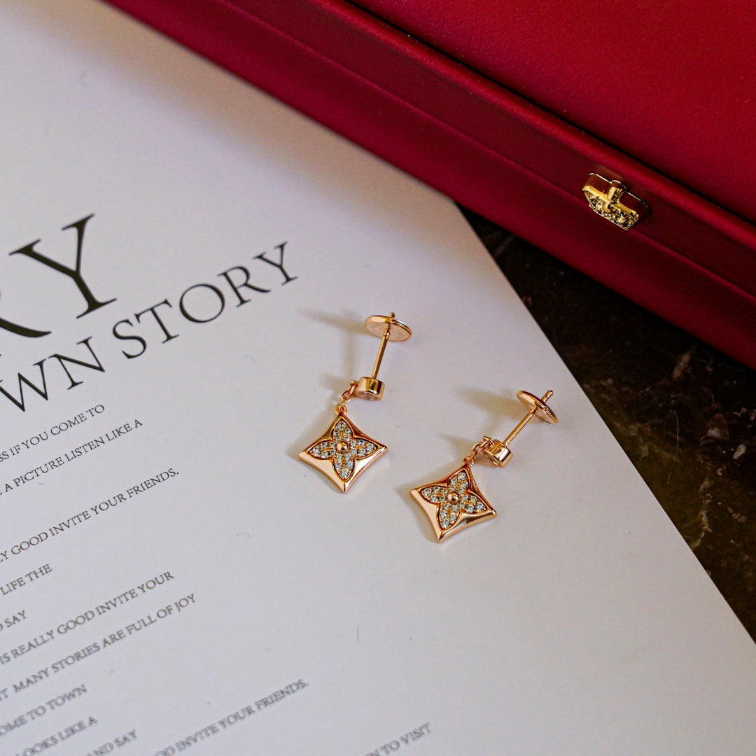 Aura STAR DIAMONDS EARRINGS GOLD
