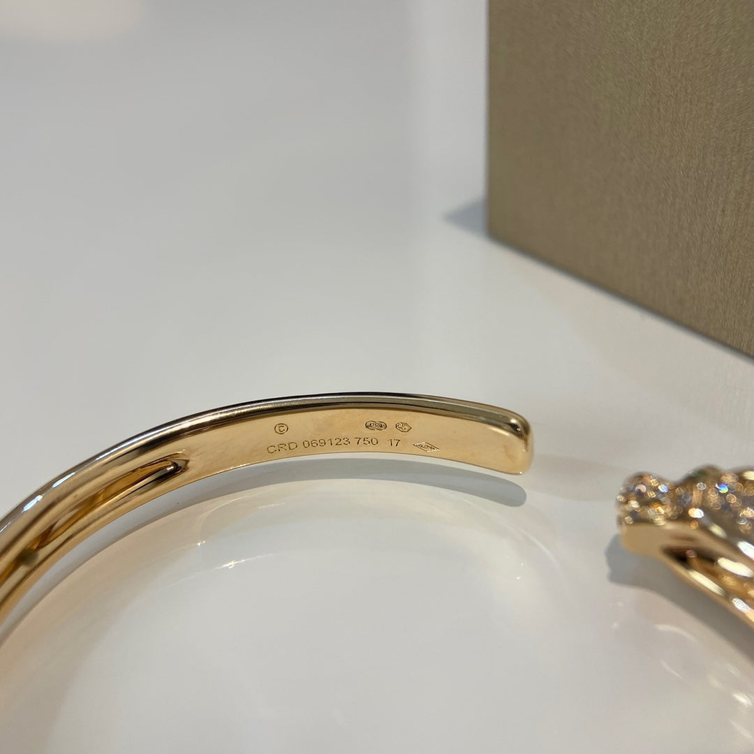 Aura PANTHERE GOLD DIAMANT OFFENER ARMBREIF