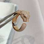 Aura PANTHERE PINK GOLD DIAMOND RING