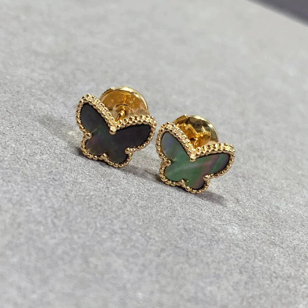 Aura BUTTERFLY DARK MOP  EARRINGS