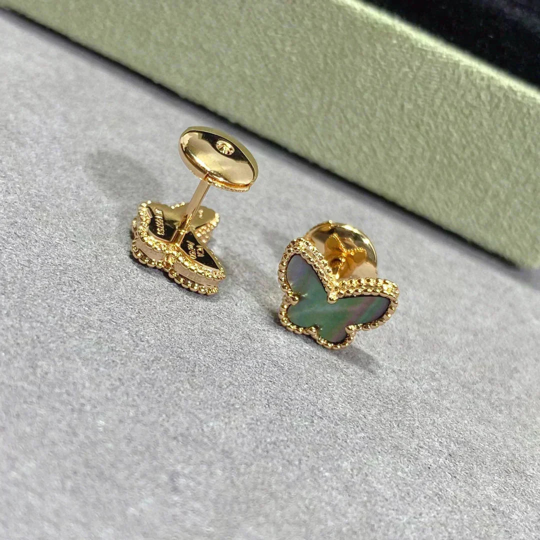 Aura BUTTERFLY DARK MOP  EARRINGS