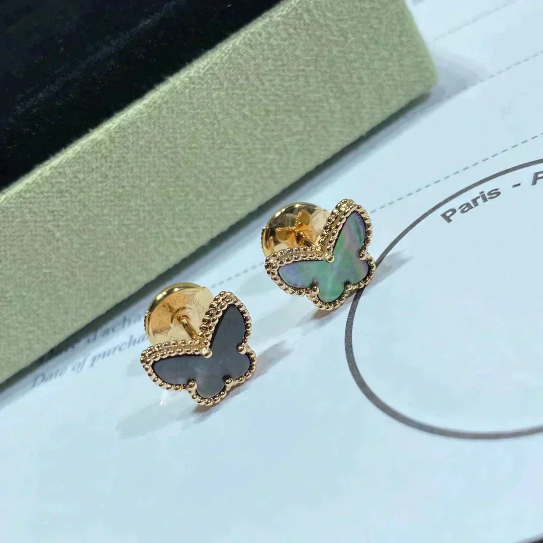 Aura BUTTERFLY DARK MOP  EARRINGS