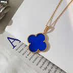 Aura CLOVER 25MM NECKLACE TURQUOISE ROSE GOLD