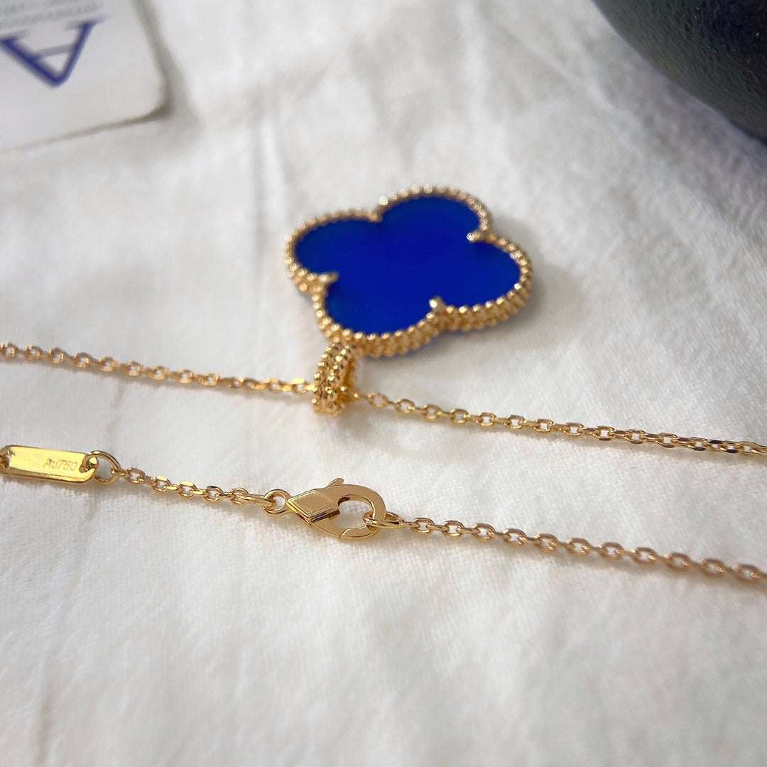 Aura CLOVER 25MM HALSKETTE TÜRKIS ROSÉGOLD