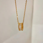 Aura PERLEE DIAMANT HALSKETTE